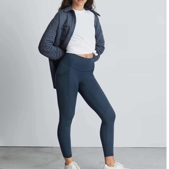 Everlane Perform High Rise Navy Blue with Pockets Legging Size XS - Picture 9 of 9